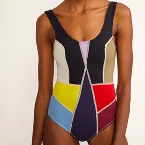 Cynthia Rowley Prism Colourblock Swimsuit